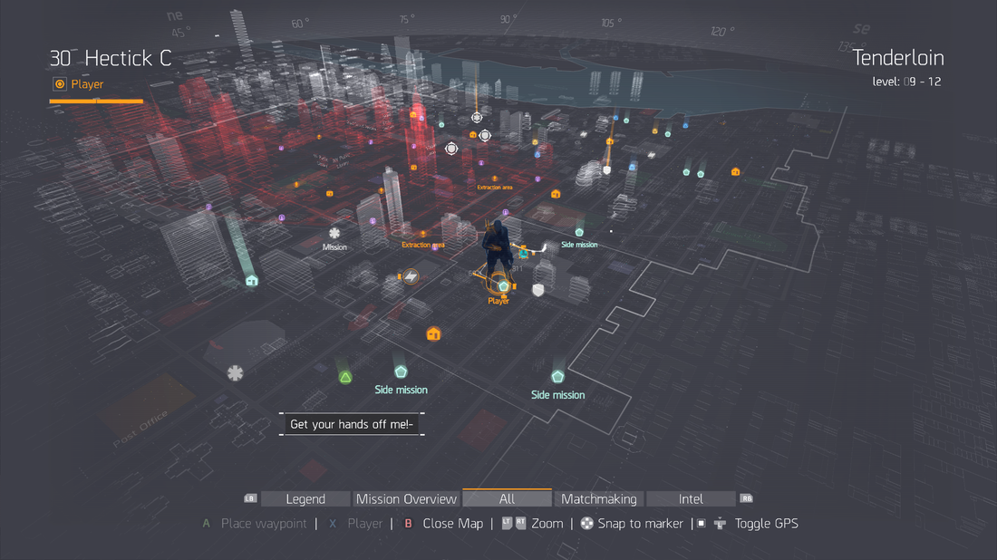 The Division - Map Overlay with Character